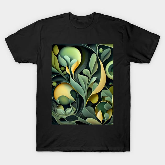 Discover the Beauty of Organic Shape Art T-Shirt by PixelProphets